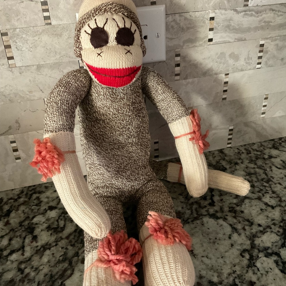 Nostalgic vintage Sock Monkey from the 60’s, mint